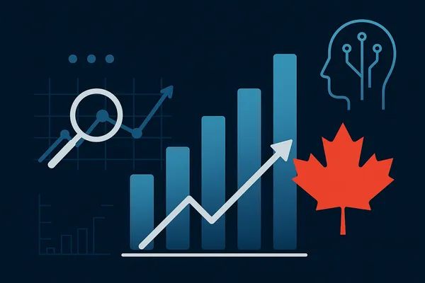 Featured image for article: Eye-Opening Statistics About AI Adoption in Canada (2025)