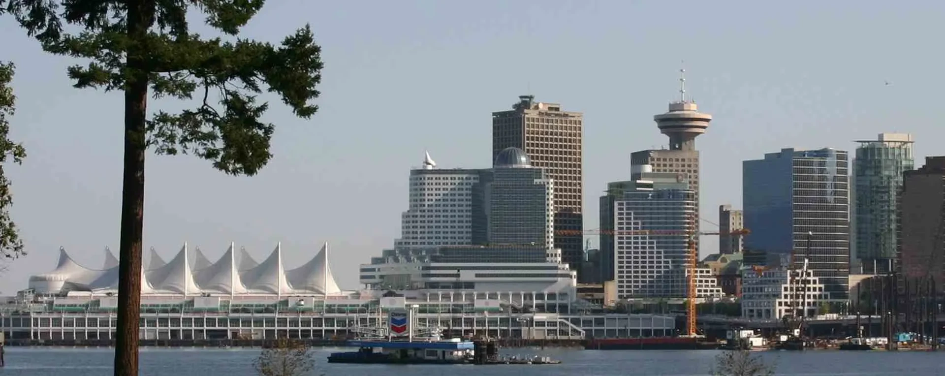 Vancouver city scape with mountains